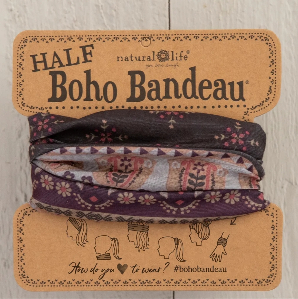 NWT Natural Life Boho Bandeau (Full Size) in Mocha Tulips - Picture 3 of 12